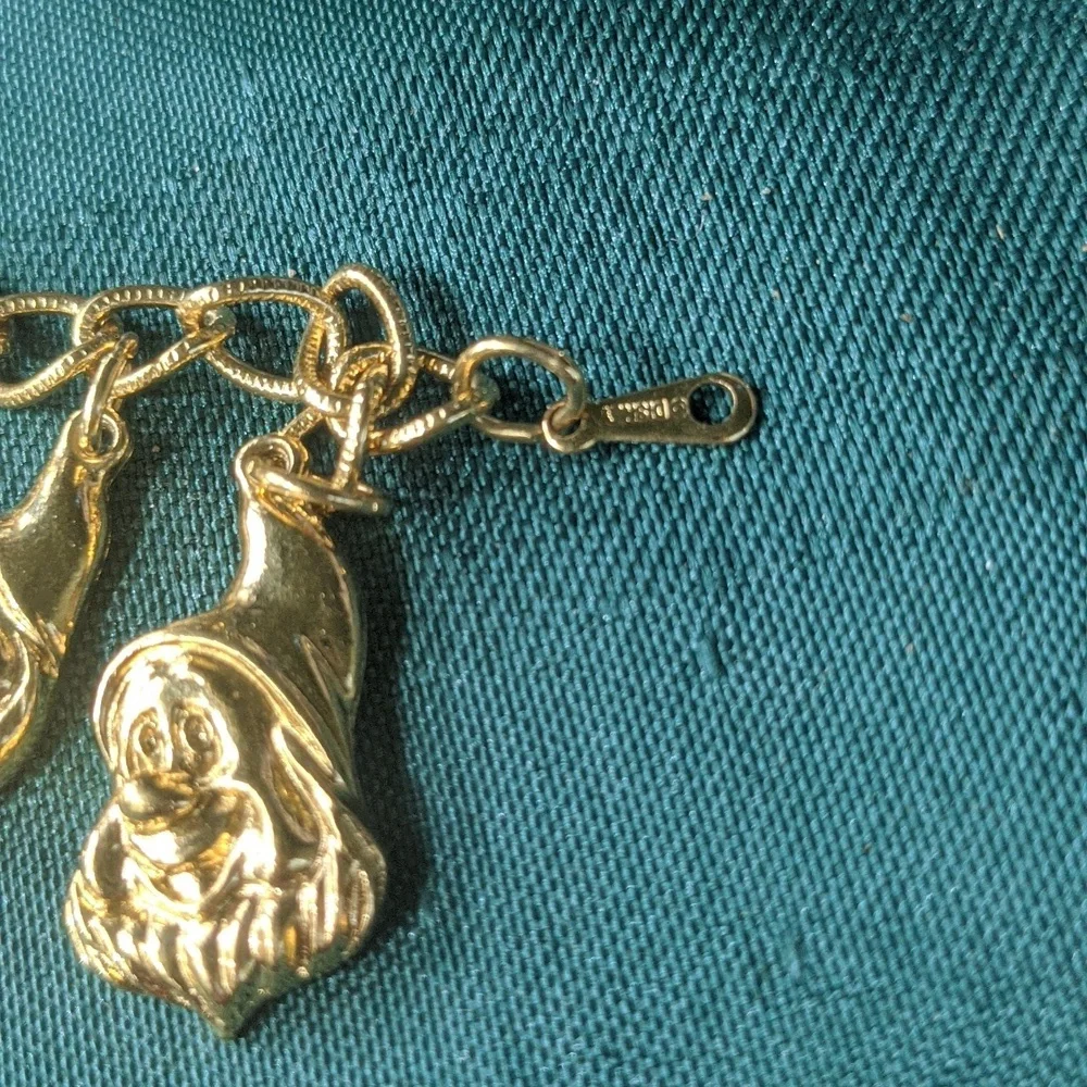 Diseny seven dwarves dwarfs snow white necklace bracelet pendant - Picture 4 of 4